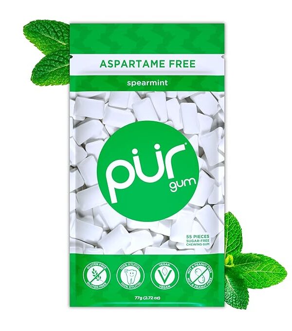 Natural Spearmint Flavored Gum